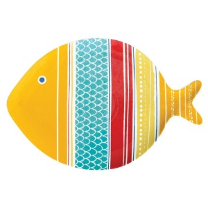 Piatto in porcellana, 31 x 21,5 cm, "SEA FRIENDS" - Easy Life