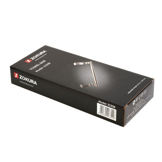 Porte-serviettes extensible, acier inoxydable, 22/34,5 cm - Zokura