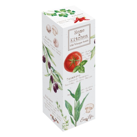 Oil / vinegar dispenser bottle, porcelain, 300 ml, "HOME & KITCHEN" - Easy Life
