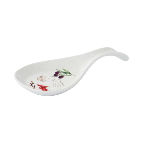 Portacucchiaio, porcellana, 26 x 12 cm, "HOME & KITCHEN" - Easy Life