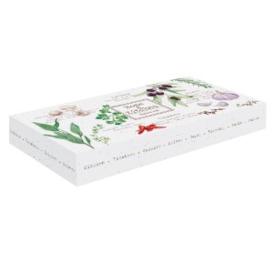 Portacucchiaio, porcellana, 26 x 12 cm, "HOME & KITCHEN" - Easy Life