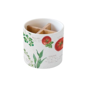 Portaposate a scomparti, porcellana, 14 cm, "HOME & KITCHEN" - Easy Life