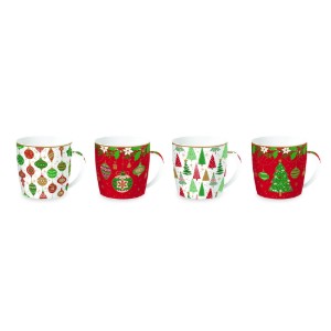Tazza in porcellana, 350 ml, "JINGLE BELLS" - Easy Life