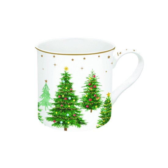 Κούπα πορσελάνης, 300 ml, "Festive TREES" - Easy Life