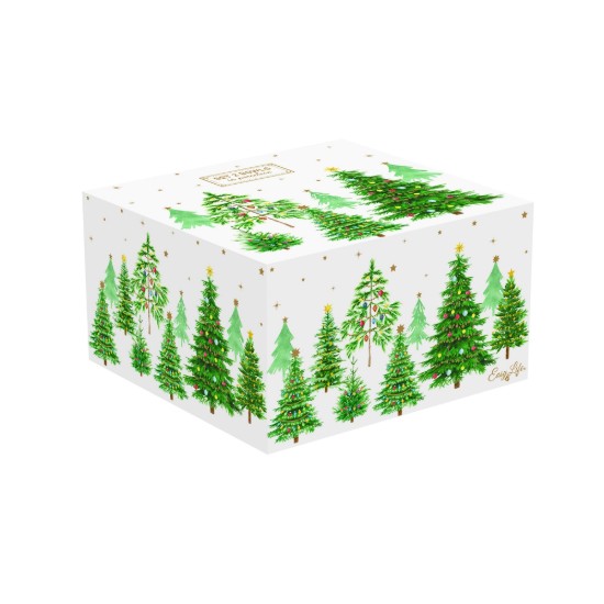 Sada 2 misek, porcelán, 14 cm, "Festive TREES" - Easy Life