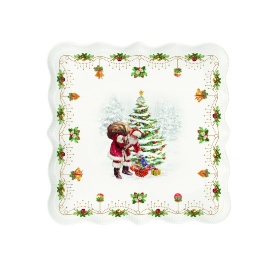 Porseleinen schotel, 30 × 29,5 cm, "Nostalgic Christmas" - Easy Life