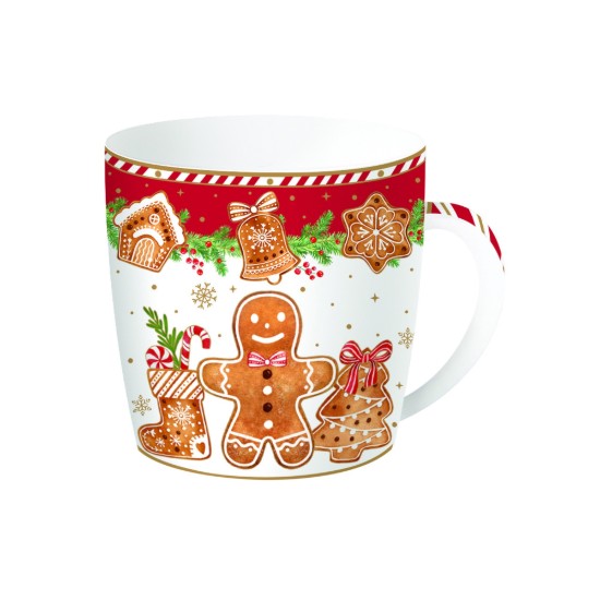 Tazza in porcellana, 350 ml, "Fancy Gingerbread" - Easy Life