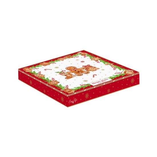 Heart-shaped platter, porcelain, 20 × 19 cm, "Fancy Gingerbread" - Easy Life