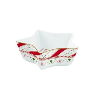 Stervormige kom, porselein, 15 cm, "Nutcracker Twist" - Easy Life