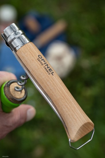 Coltello N°10 inox, con cavatappi, 10 cm - Opinel