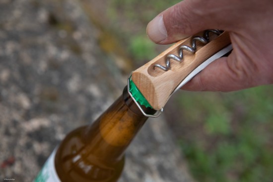 Coltello N°10 inox, con cavatappi, 10 cm - Opinel