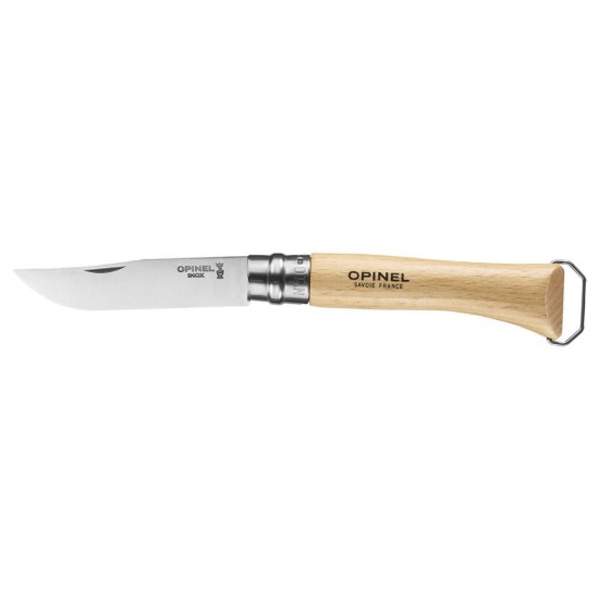 Coltello N°10 inox, con cavatappi, 10 cm - Opinel