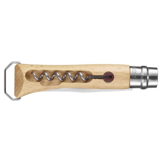 Coltello N°10 inox, con cavatappi, 10 cm - Opinel