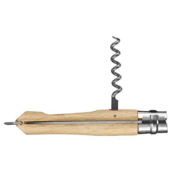 Coltello N°10 inox, con cavatappi, 10 cm - Opinel