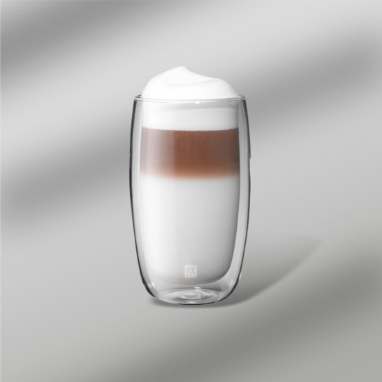 Σετ 2 φλιτζανιών latte macchiato, διπλού τοιχώματος, από γυαλί, 350ml, "Sorrento" - Zwilling