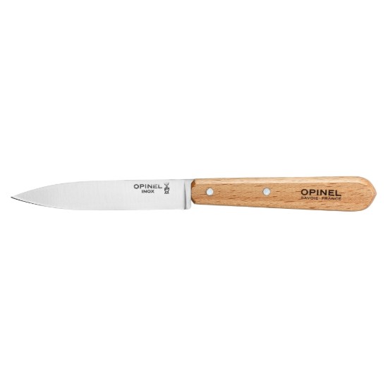 N°112 mes voor het schillen van groenten en fruit, roestvrij staal, 10 cm, "Les Essentiels" - Opinel