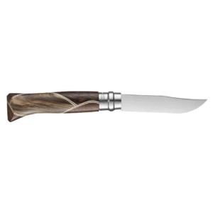 Coltello tascabile N°08, acciaio inossidabile, 8,5 cm, "Tradition Luxury", Chaperon - Opinel
