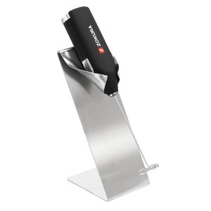 Melkopschuimer met standaard, roestvrij staal - Zokura