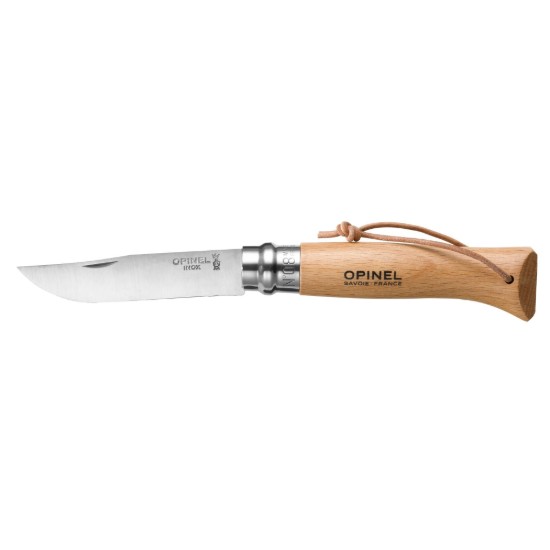 N°08 taskunuga, roostevaba teras, 8,5 cm, "Tradition Inox" - Opinel