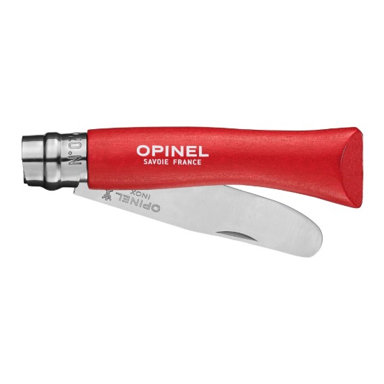 Zakmes, RVS, 8 cm, "My first", Red - Opinel