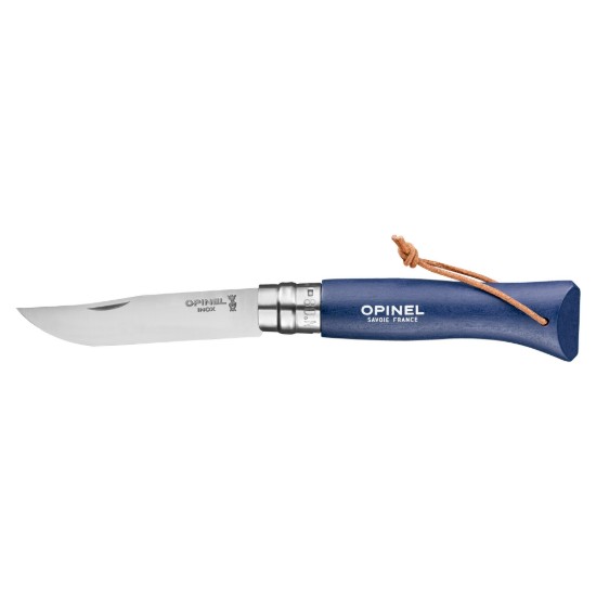  Taschenmesser Nr. 08, Edelstahl, 8,5 cm, „Colorama“, Dunkelblau – Opinel