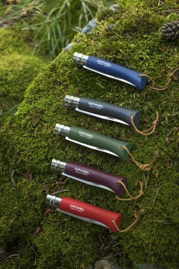 Taschenmesser Nr. 08, Edelstahl, 8,5 cm, „Colorama“, Red – Opinel