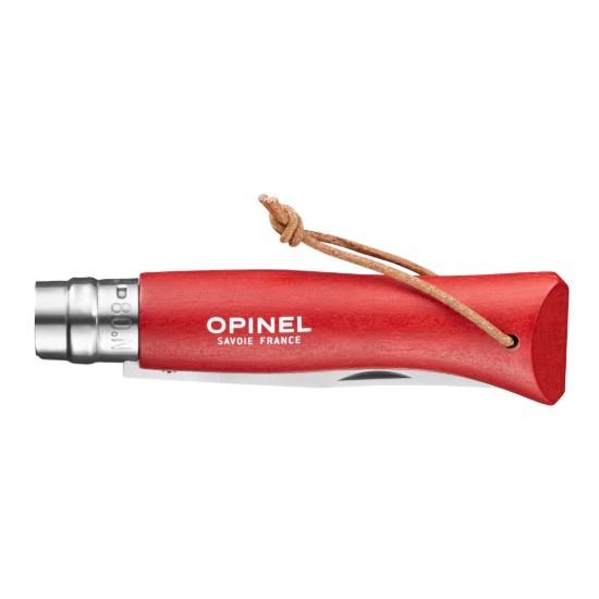 Taschenmesser Nr. 08, Edelstahl, 8,5 cm, „Colorama“, Red – Opinel