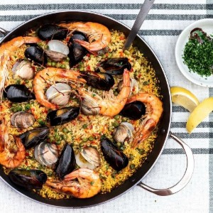 Padella antiaderente per paella "CHOC", 36 cm - marchio "de Buyer".