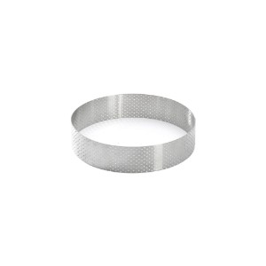 Anello crostata perforato, acciaio inossidabile, 15,5 cm - de Buyer 