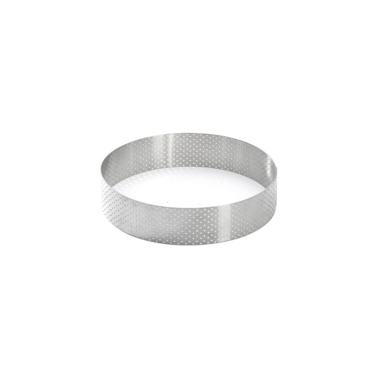 Geperforeerde taartring, roestvrij staal, 15,5 cm - de Buyer