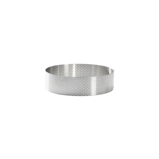 Geperforeerde taartring, 12,5 cm, RVS - de Buyer