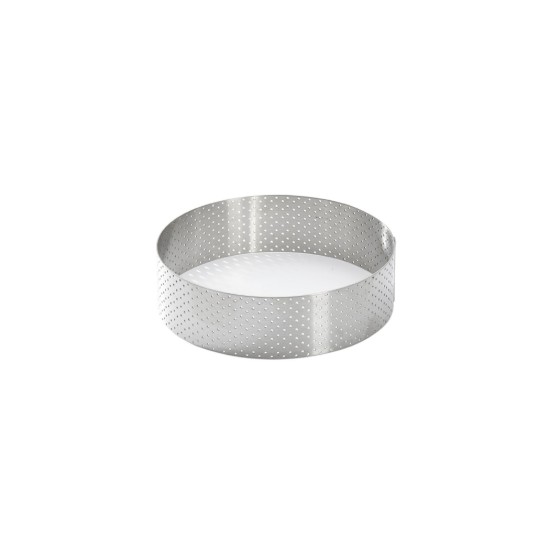 Geperforeerde taartring, 12,5 cm, RVS - de Buyer