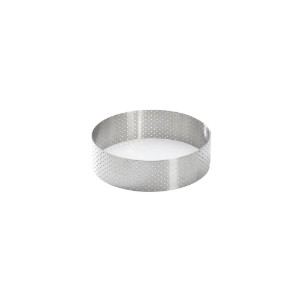 Anello per torta perforato, 7,5 cm, acciaio inossidabile - de Buyer