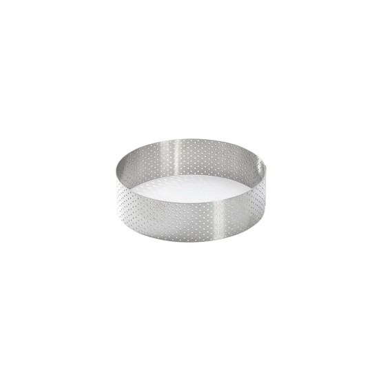 Geperforeerde taartring, 7,5 cm, RVS - de Buyer