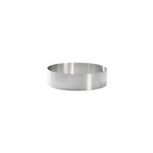 Anello per torta perforato, 7,5 cm, acciaio inossidabile - de Buyer