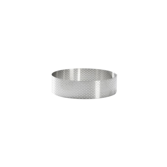Geperforeerde taartring, 7,5 cm, RVS - de Buyer