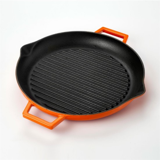 Tigaie grill 26 cm fonta, portocaliu - LAVA