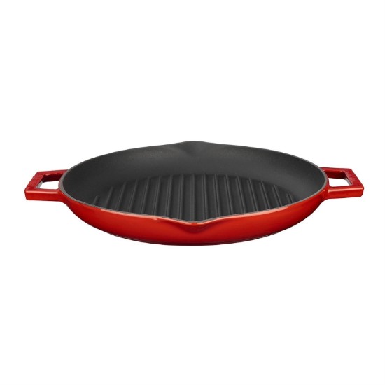 Bistecchiera, 26 cm, ghisa, rossa - marca LAVA