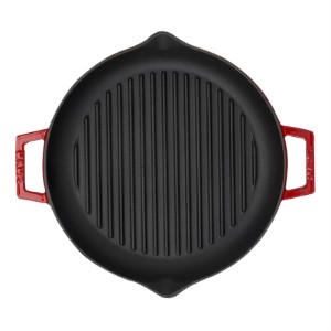 Grillpan, 26 cm, gietijzer, rood - LAVA brand