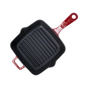 Grillpan, 20 x 20 cm, rood - LAVA brand