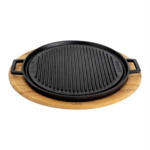 Griglia in ghisa con supporto, 34 cm - LAVA