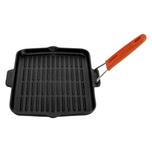 Grillpan, 21 x 30 cm, oranje handvat - LAVA brand