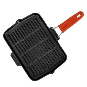 Grillpan, 21 x 30 cm, oranje handvat - LAVA brand