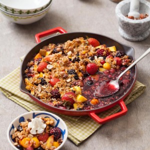 Padella in ghisa con coperchio, 26 cm, gamma "Glaze", rosso - marchio LAVA