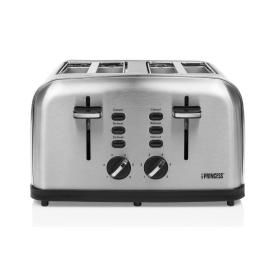 4-slot toaster, 1750W, "Steel Style 4" - Princess 