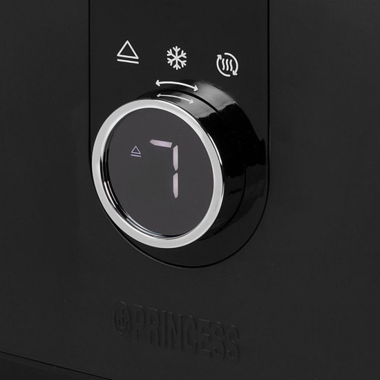 Tostapane a 2 scomparti, 920 W, Black "Moments" - Princess