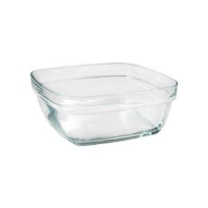 Vierkante schaal, glas, 17 x 17 cm / 1,15 L, "Lys" - Duralex