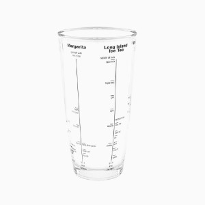 Cocktailshaker met recepten, gemaakt van glas, 700 ml - Zokura