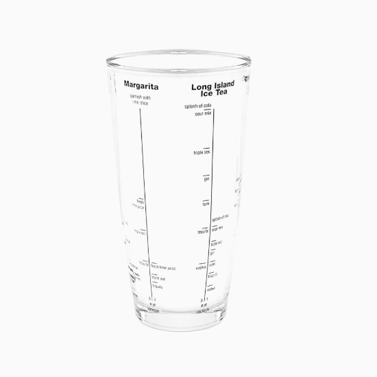 Shaker per cocktail con ricette, in vetro, 700 ml - Zokura