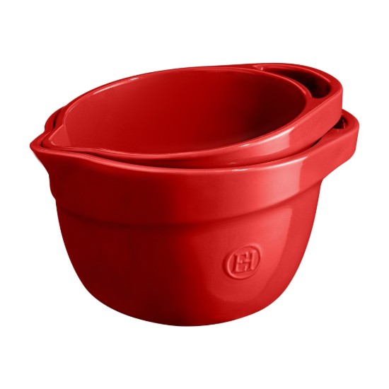 Mixing bowl, ceramic, 23.5cm/4.5L, Burgundy - Emile Henry